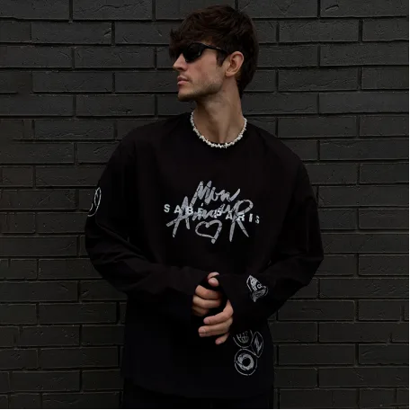 Лонгслив Sabe Mon Amour Black Long Sleeve