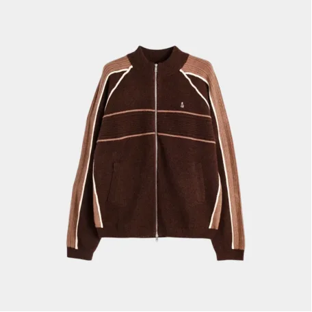 Кардиган Roaringwild Arch Knitted Striped Cardigan Brown