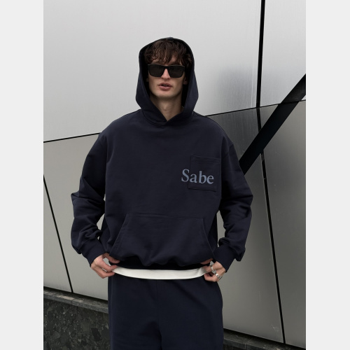 Худи Sabe Hoodie Double Pocket Navy