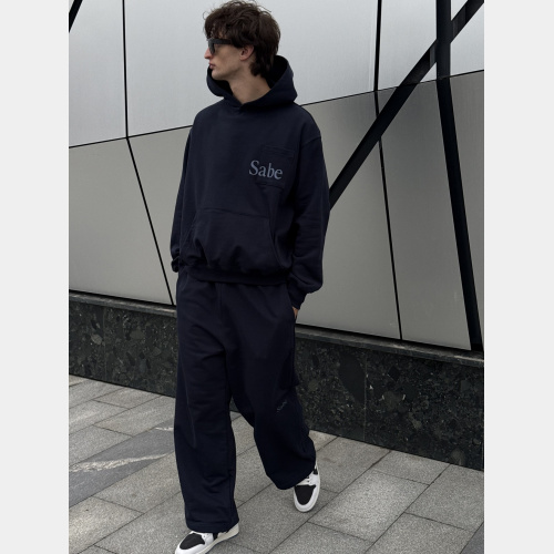 Худи Sabe Hoodie Double Pocket Navy