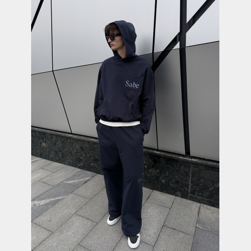 Худи Sabe Hoodie Double Pocket Navy