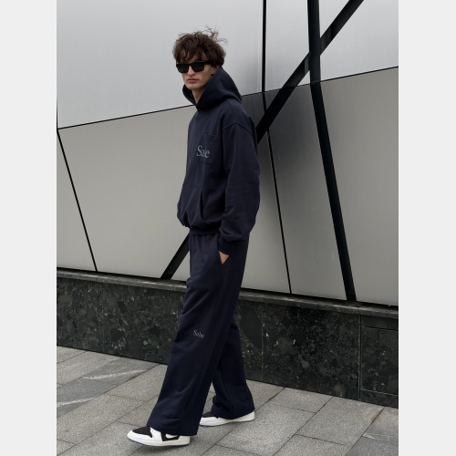 Худи Sabe Hoodie Double Pocket Navy