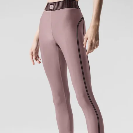 Леггинсы Alo Yoga Airlift High-Waist 7/8 Line Up Legging Smoky Quartz