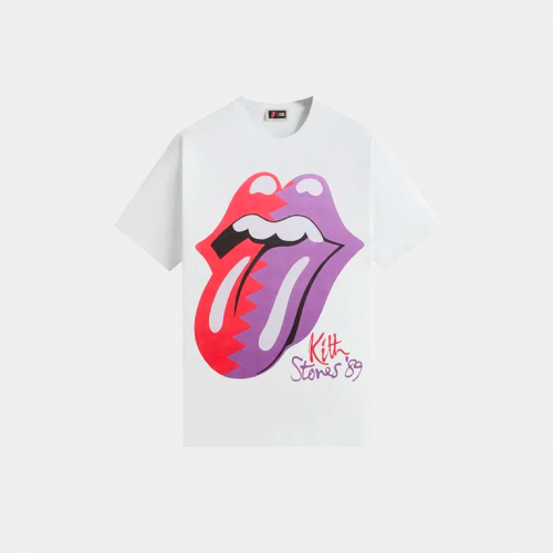 Футболка Kith x The Rolling Stones 1989 Tongue Vintage Tee White