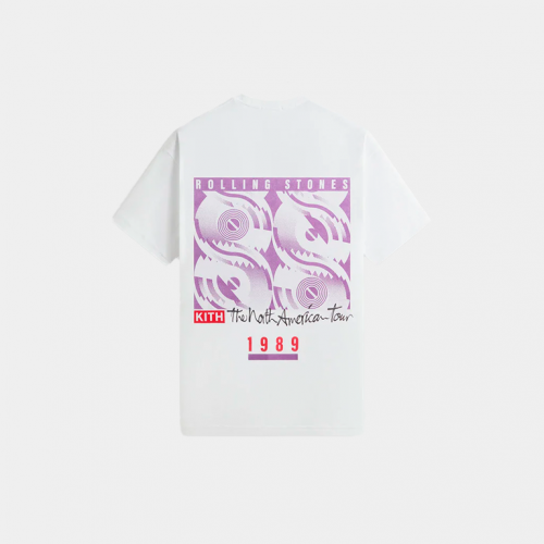 Футболка Kith x The Rolling Stones 1989 Tongue Vintage Tee White
