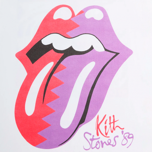 Футболка Kith x The Rolling Stones 1989 Tongue Vintage Tee White