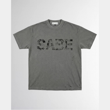 Футболка Sabe T-Shirt Di Mosca Acid Wash Dark Grey