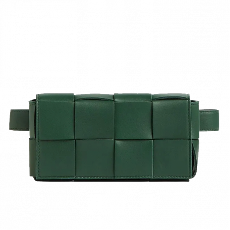 Bottega Veneta Intrecciato Cassette Belt Bag Green
