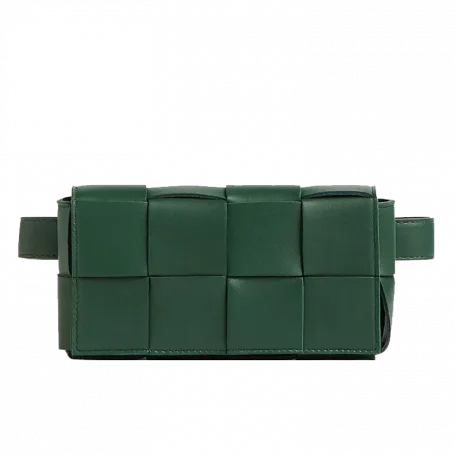 Bottega Veneta Intrecciato Cassette Belt Bag Green
