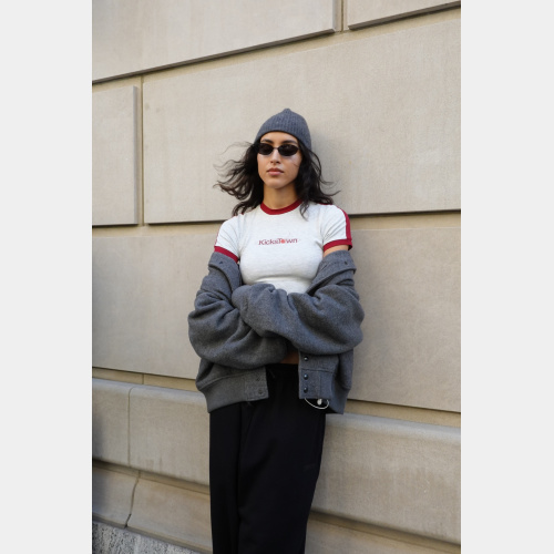 Футболка Sabe Cherry Logo T-Shirt Slim Heather Grey