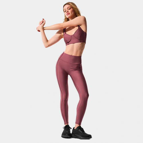 Бра Alo Yoga Airlift Redefine Bra Burgundy Truffle Black