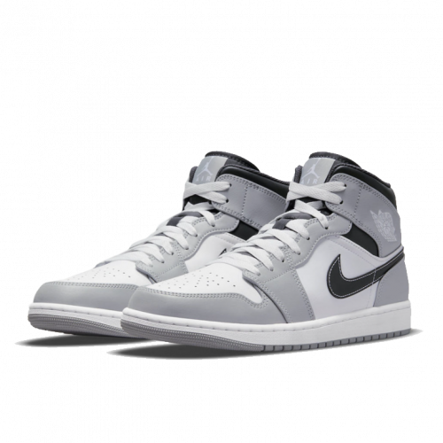 Кроссовки Air Jordan 1 Mid Light Smoke Grey Anthracite