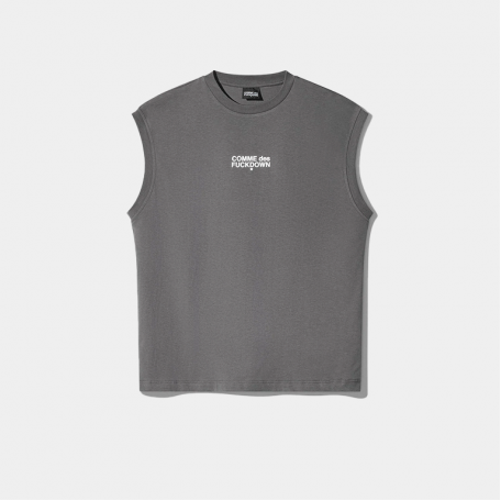 Футболка без рукавов Comme des Fuckdown Sleeveless T-Shirt Grey Iron