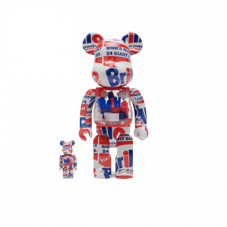 Bearbrick x Andy Warhol Brillo (2022) 100% & 400% Set