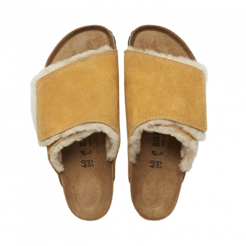 Сандали Birkenstock x Stussy Solana Shearling Slide Caramel