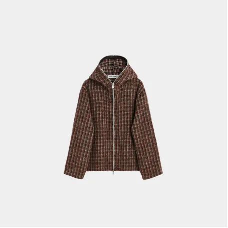 Зип-худи Our Legacy Full Zip Hood Boston Check Brown