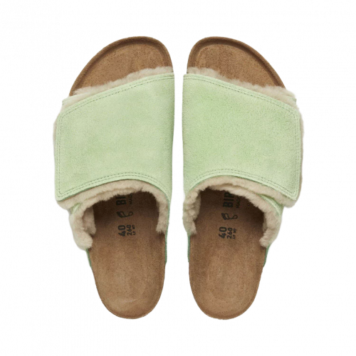 Сандали Birkenstock x Stussy Solana Shearling Slide Washed Green