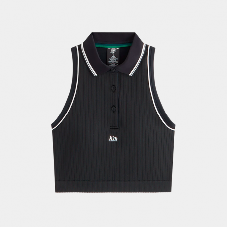 Поло Kith Women for Wilson Classic Cropped Polo Black