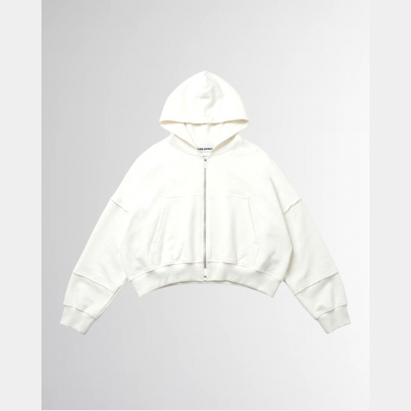 Зип-худи Sabe Logo Cropped Zip-Up Hoodie Milk