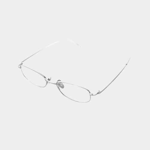 Очки MasonPrince Slim Rectangle Glasses Silver
