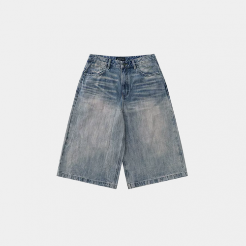 Шорты MasonPrince Vintage Wash Distressed Denim Shorts Blue