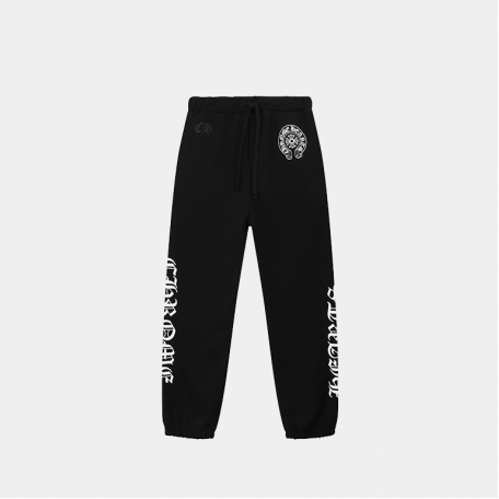Штаны Chrome Hearts Horseshoe Logo Sweatpants Black