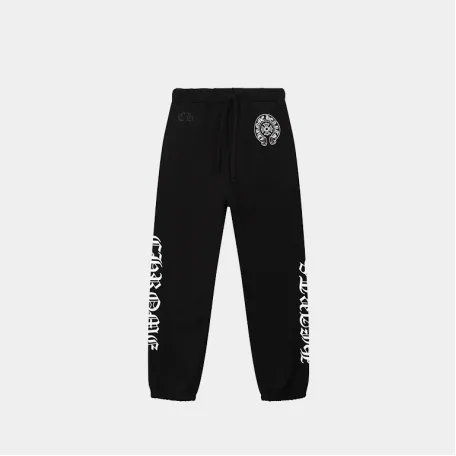Штаны Chrome Hearts Horseshoe Logo Sweatpants Black