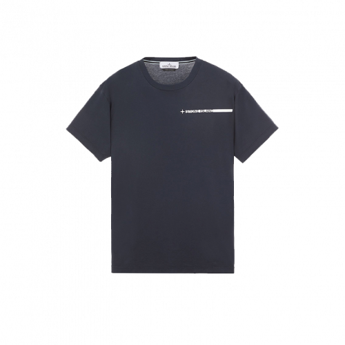 Футболка Stone Island Micro Graphics Three Print Tee Navy