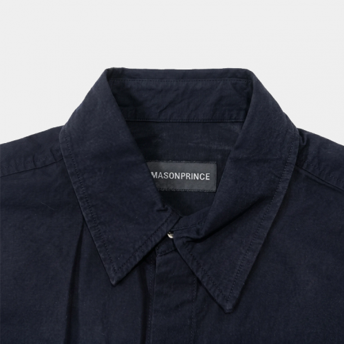 Рубашка MasonPrince Oversized Metal Label Shirt Navy