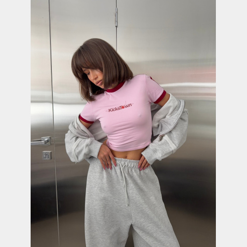 Футболка Sabe Cherry Logo T-Shirt Slim Pink