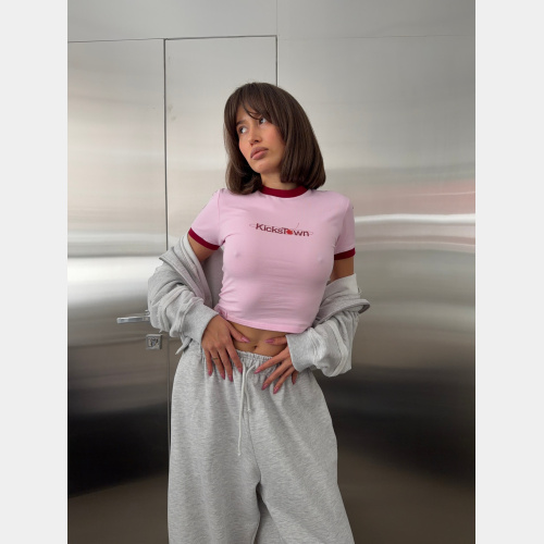 Футболка Sabe Cherry Logo T-Shirt Slim Pink