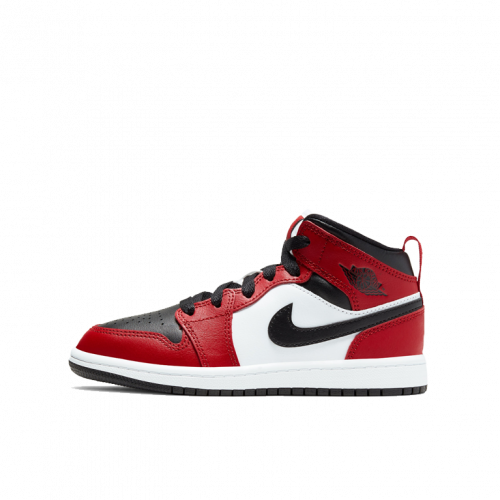 Кроссовки Air Jordan 1 Mid Chicago Toe (PS) (Kids)