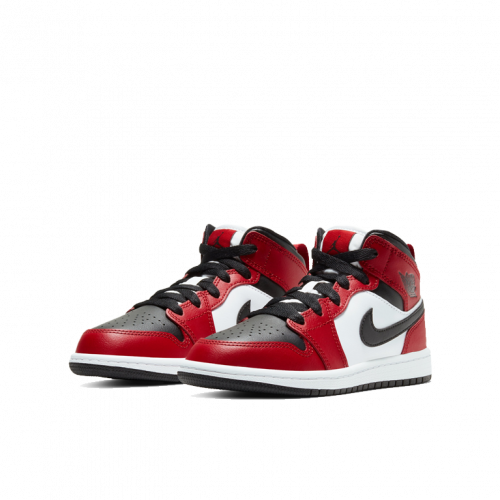 Кроссовки Air Jordan 1 Mid Chicago Toe (PS) (Kids)