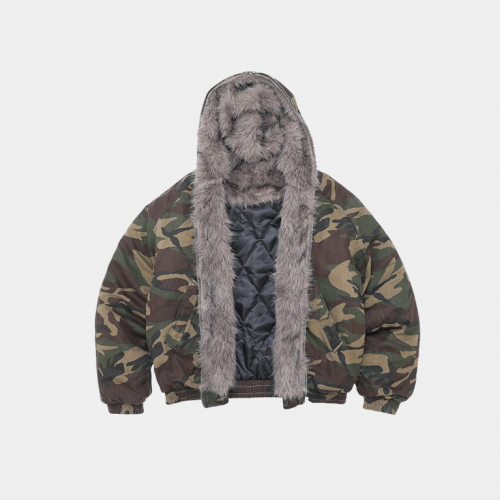 Куртка Stranger Lab Retro Jacket Fur Collar Military Camo