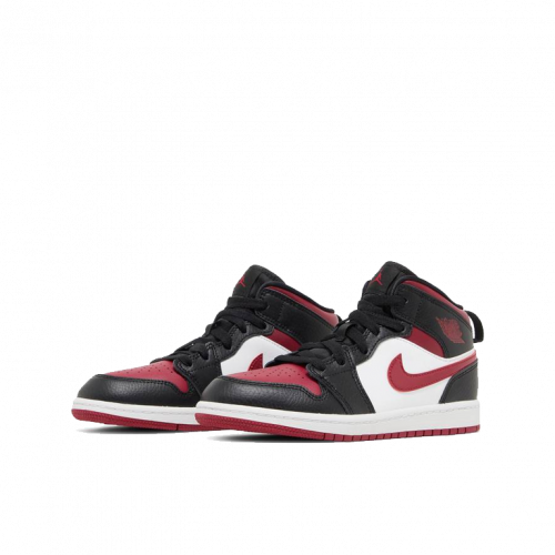 Кроссовки Air Jordan 1 Mid Bred Toe (PS) (Kids)