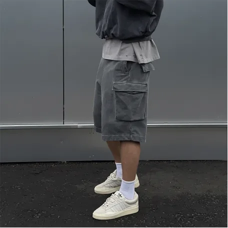 Шорты Sabe Shorts Acid Wash Dark Grey