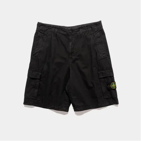 Шорты Stone Island Bermuda Shorts Loose Wide Old Effect Black