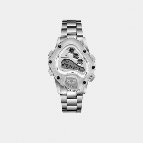 Часы LAARVEE SGK001 Silver Precision Steel: White Bezel & White Dial