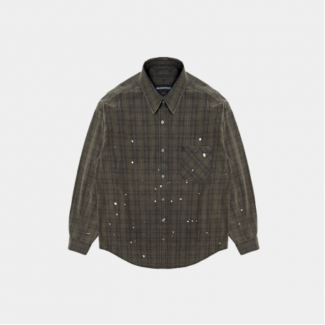Рубашка MasonPrince Studded Oversized Shirt Washed Green