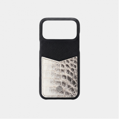 Чехол Marina De Golle Mixed Leather Case Black White
