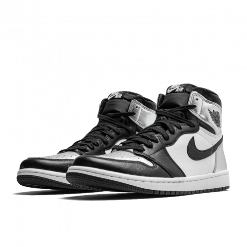 Кроссовки Air Jordan 1 Retro High Silver Toe (W)