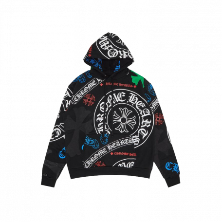 Худи Chrome Hearts Stencil Hoodie Black