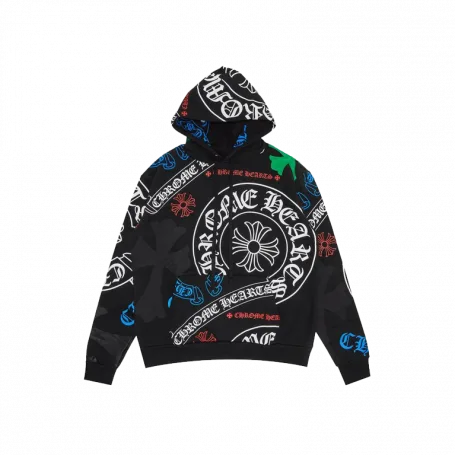 Худи Chrome Hearts Stencil Hoodie Black