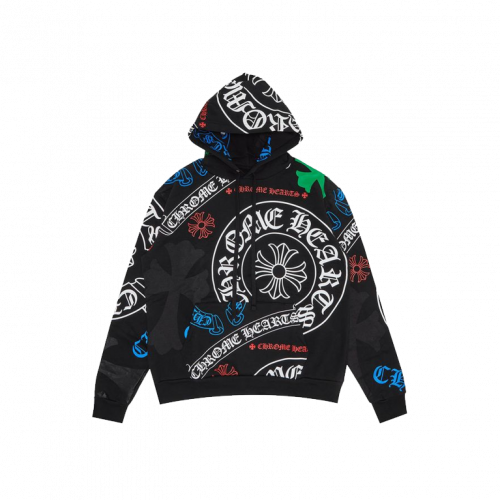 Худи Chrome Hearts Stencil Hoodie Black