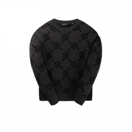 Daily Paper Tevin Monogram Knit Sweater Black