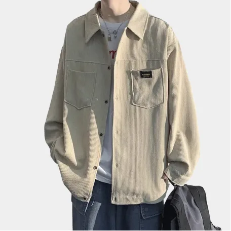 Рубашка DS001 Corduroy Plain Shirt Cream
