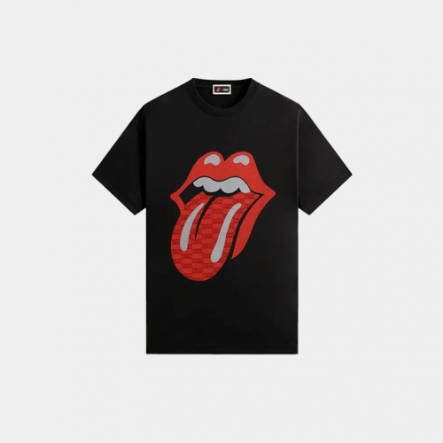 Футболка Kith x The Rolling Stones Monogram Tongue Tee Black