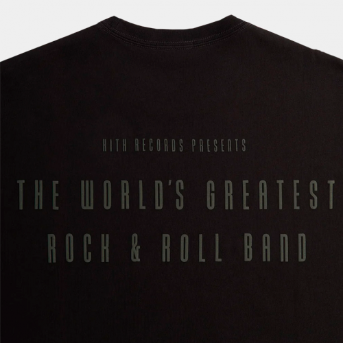 Футболка Kith x The Rolling Stones Monogram Tongue Tee Black