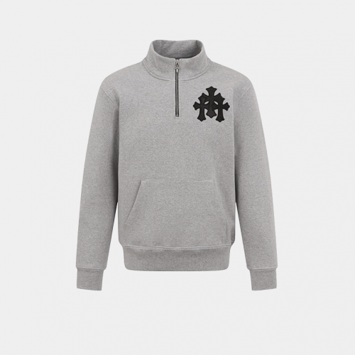Анорак Chrome Hearts Quarter Zip Crewneck Grey