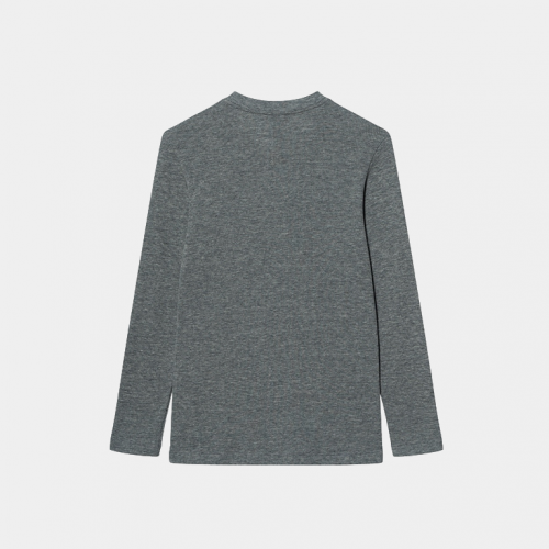 Лонгслив Chrome Hearts Thermal Embroidered Long Sleeve Henley Grey